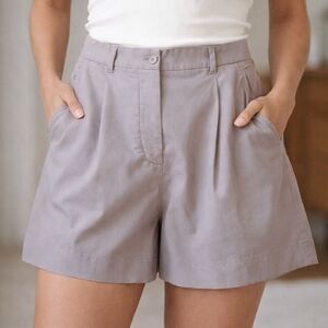 Kit and Ace ace High-Waisted Pleated Shorts
